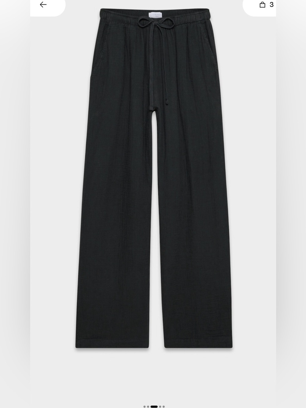 Aritzia Sail Black Pants
